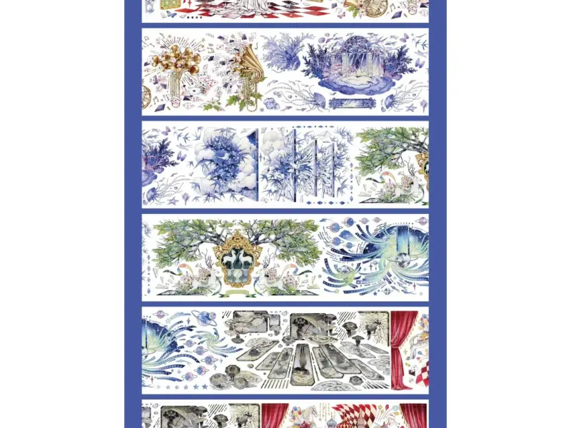 Ninth Channel Washi Tape Sample - Fleeting Illusion