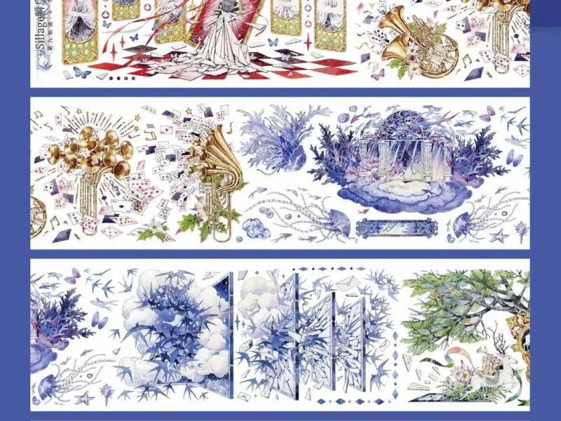 Ninth Channel Washi Tape Sample - Fleeting Illusion