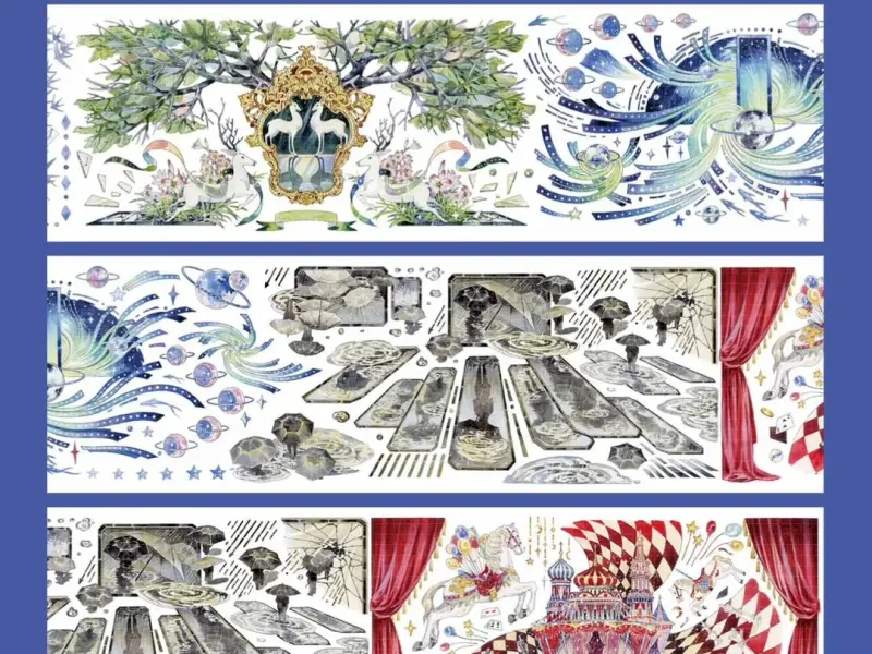 Ninth Channel Washi Tape Sample - Fleeting Illusion