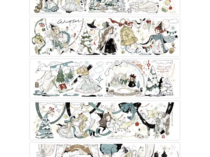 Neinei Washi Tape Sample - Winter Dream