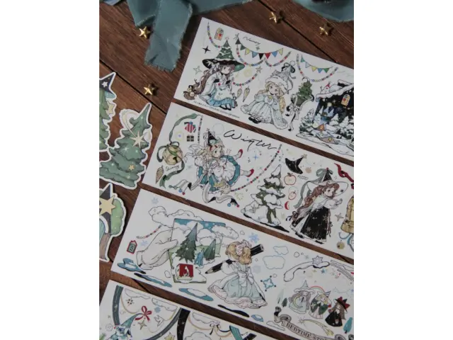 Neinei Washi Tape Sample - Winter Dream