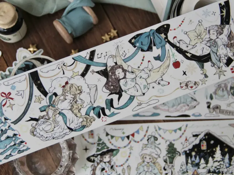 Neinei Washi Tape Sample - Winter Dream