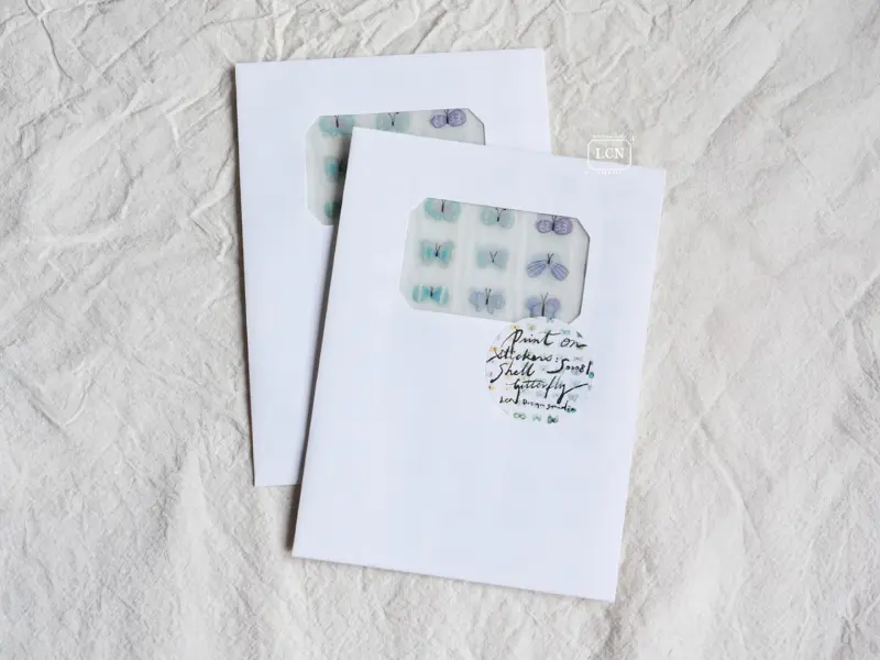 Pre-Order LCN Print-On Stickers - Shell Butterfly