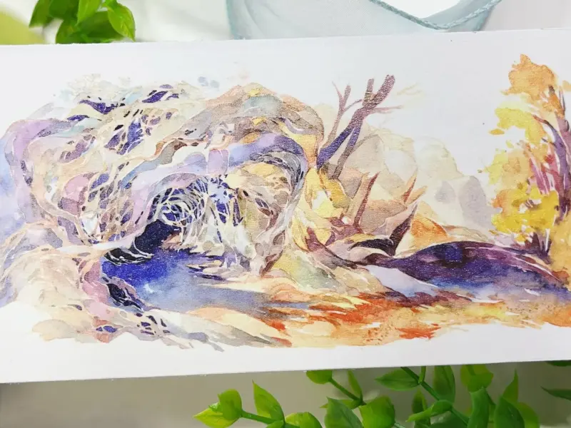 Sleeping Theater Studio Washi Tape Sample - Edge of the World