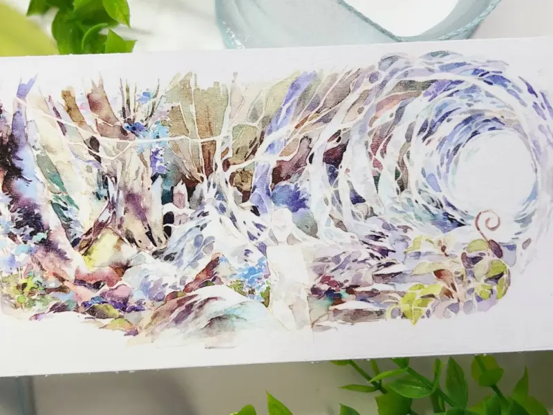 Sleeping Theater Studio Washi Tape Sample - Edge of the World