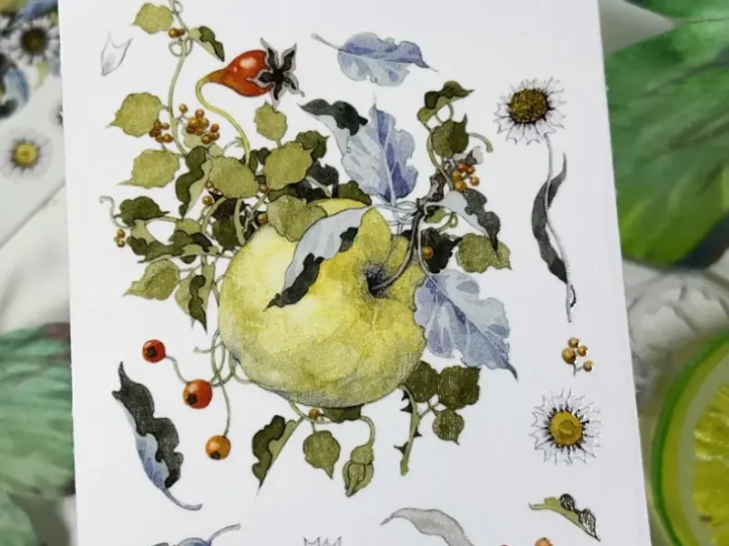 Sleeping Theater Studio Washi Tape Sample - Full Bloom