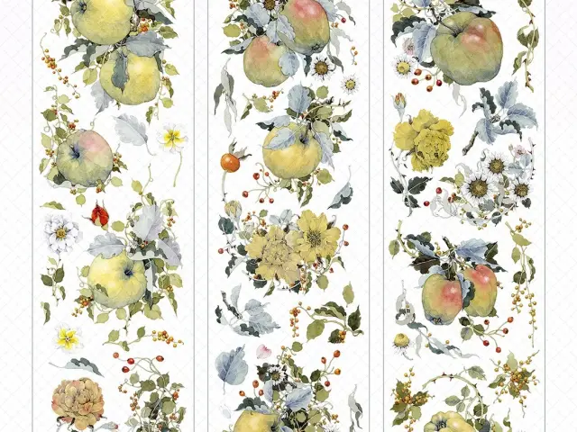 Sleeping Theater Studio Washi Tape Sample - Full Bloom