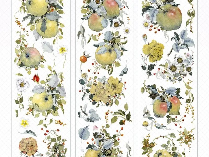 Sleeping Theater Studio Washi Tape Sample - Full Bloom