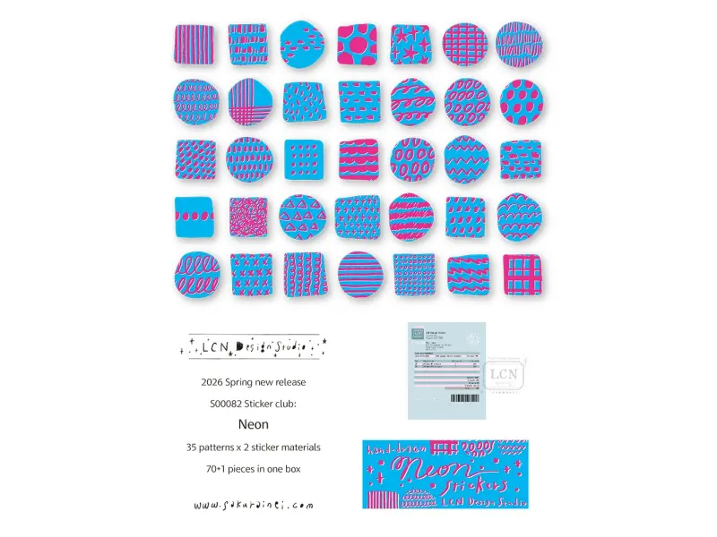 Pre-Order LCN Sticker Club - Neon
