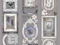 Time Grid Washi Tape Sample - Retro Frame