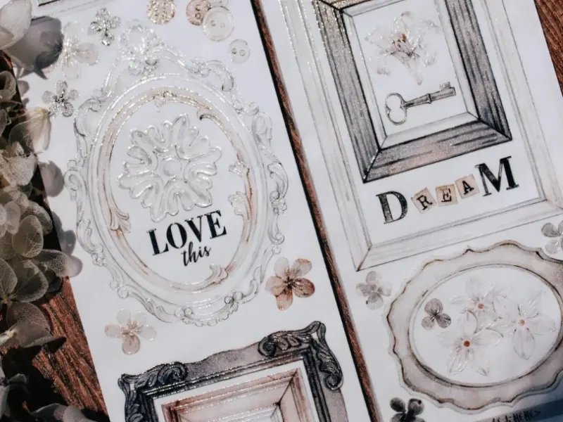 Time Grid Washi Tape Sample - Retro Frame