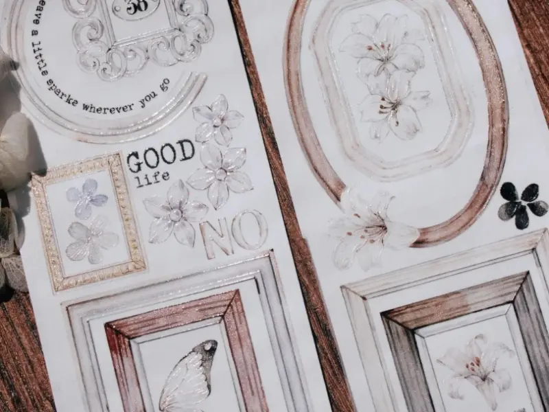 Time Grid Washi Tape Sample - Retro Frame