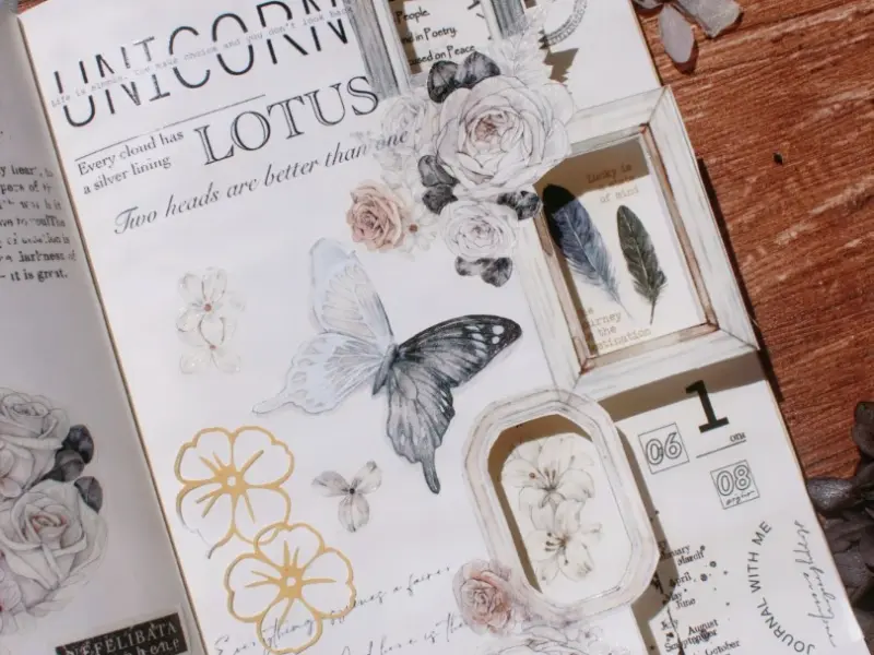 Time Grid Washi Tape Sample - Retro Frame