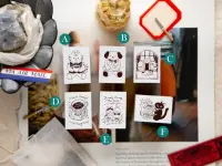 Pre-Order OURS Wooden Rubber Stamps The Gift - Tea Room