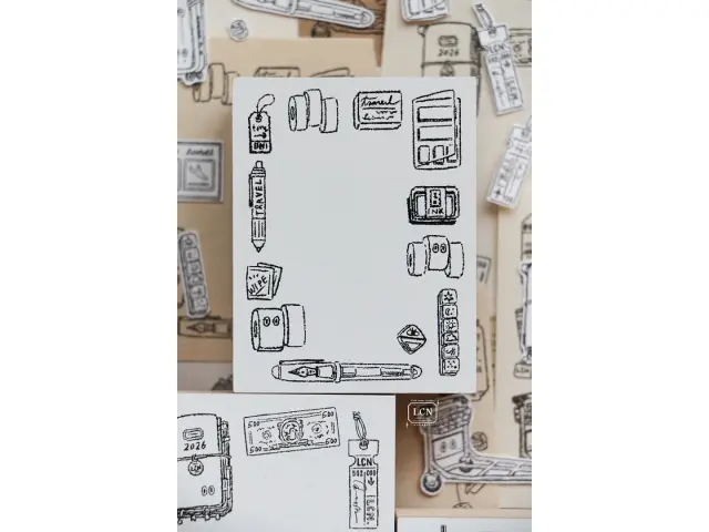 Pre-Order LCN Rubber Stamp - Travel 3