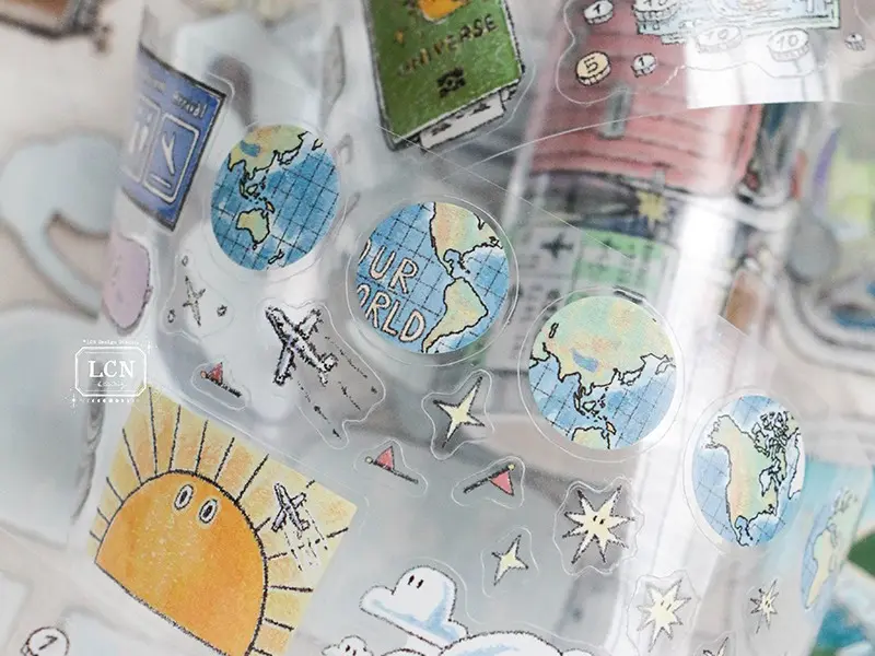 Pre-Order LCN Kiss-Cut PET Tape - Travel Essentials