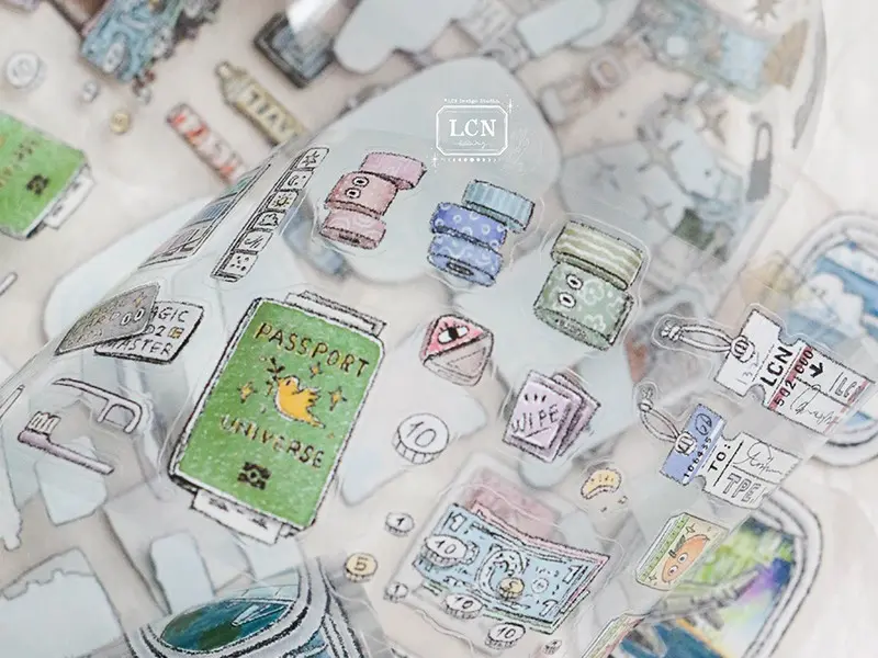 Pre-Order LCN Kiss-Cut PET Tape - Travel Essentials