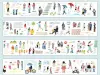 Pre-Order Wanle Studio Kiss-Cut Washi Tape - People On Their Way Home