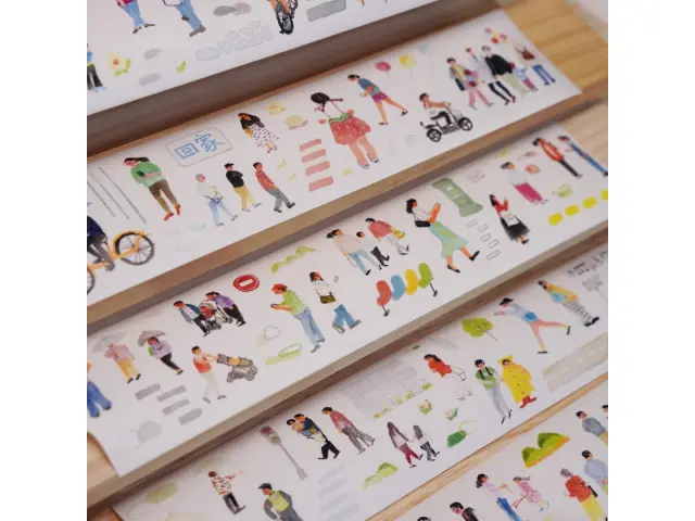 Pre-Order Wanle Studio Kiss-Cut Washi Tape - People On Their Way Home