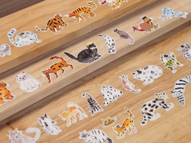 Pre-Order Wanle Studio Kiss-Cut Washi Tape - Strange Cat