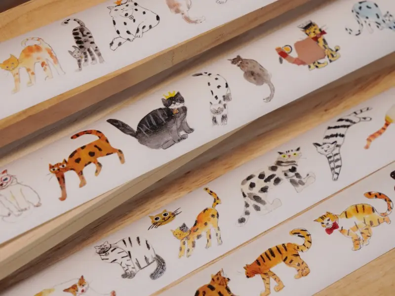 Pre-Order Wanle Studio Kiss-Cut Washi Tape - Strange Cat