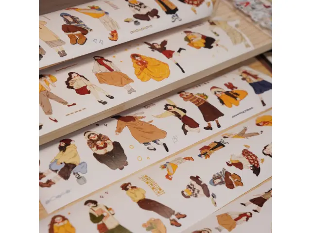 Pre-Order Wanle Studio Kiss-Cut Washi Tape - Radiance Girl