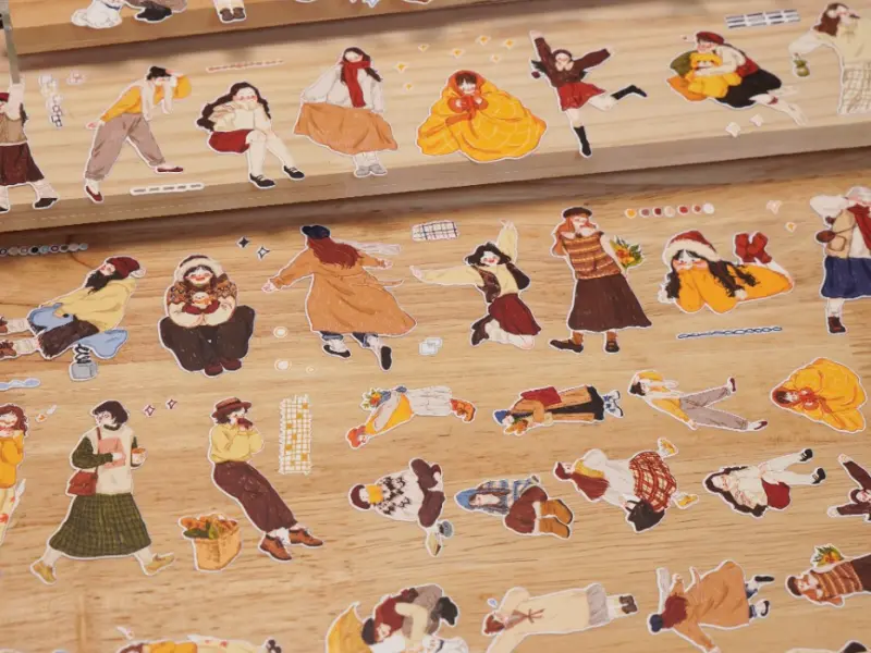 Pre-Order Wanle Studio Kiss-Cut Washi Tape - Radiance Girl