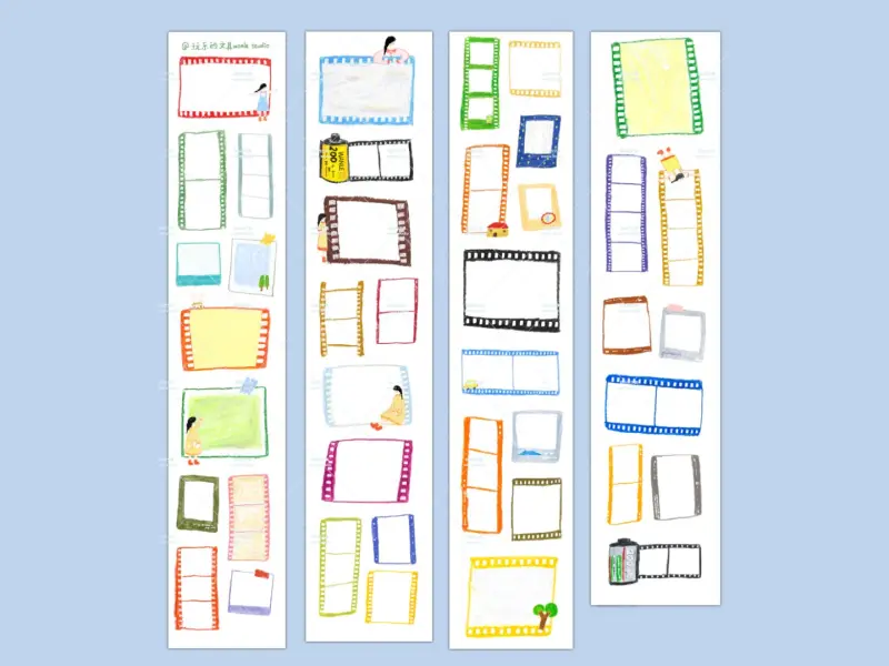 Pre-Order Wanle Studio Kiss-Cut Washi Tape - Film And Figurines