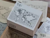 Pre-Order LCN Rubber Stamp - World Map