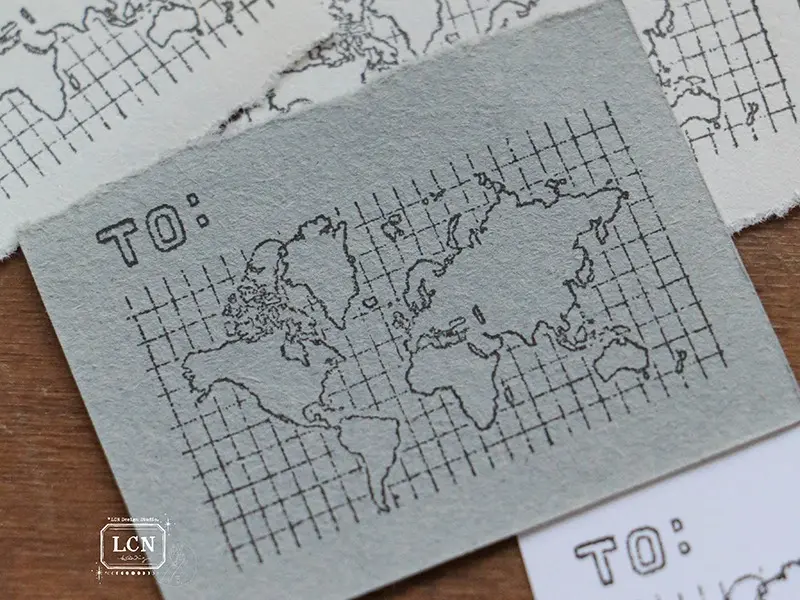 Pre-Order LCN Rubber Stamp - World Map