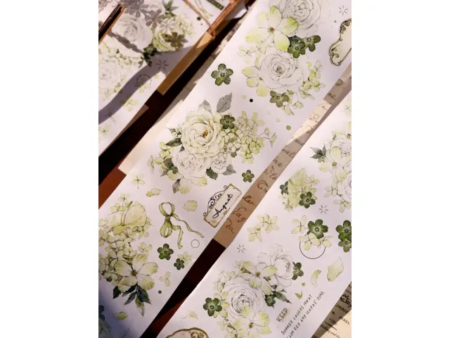 Xiaobaijia Die-Cut Washi Tape - Forest Green