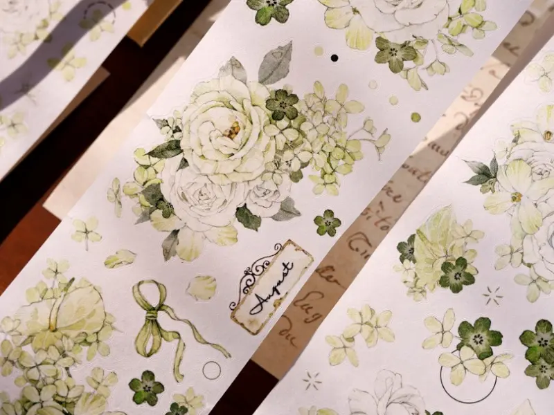 Xiaobaijia Die-Cut Washi Tape - Forest Green