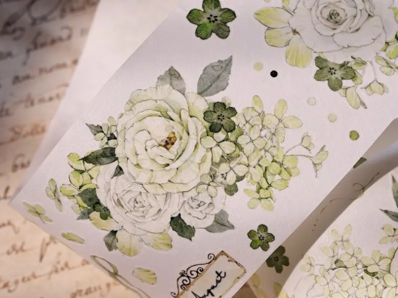 Xiaobaijia Die-Cut Washi Tape - Forest Green