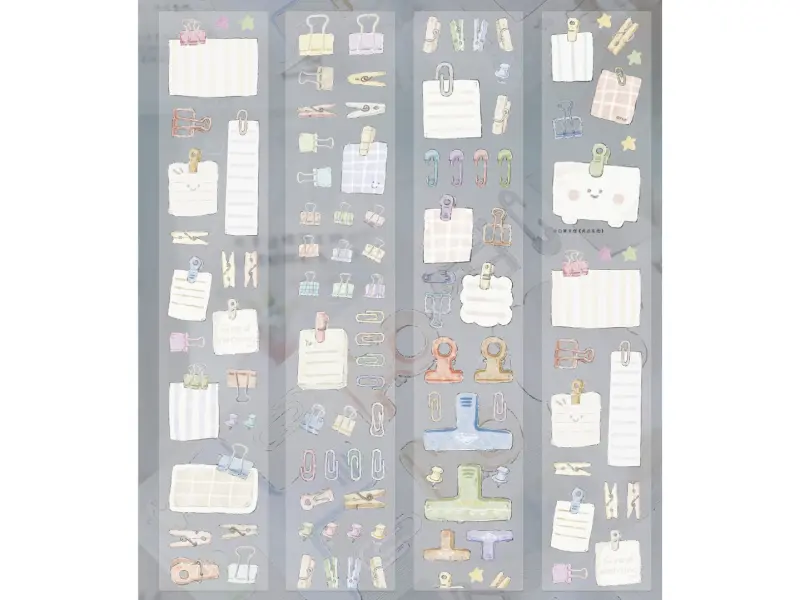 Xiaobaijia Die-Cut Writable Paper Tape - Clips