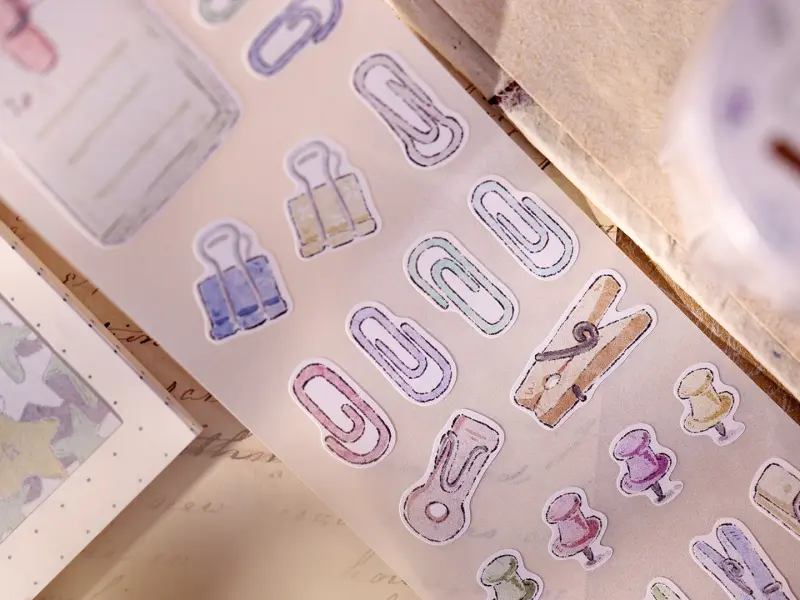 Xiaobaijia Die-Cut Writable Paper Tape - Clips