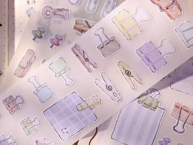Xiaobaijia Die-Cut Writable Paper Tape - Clips