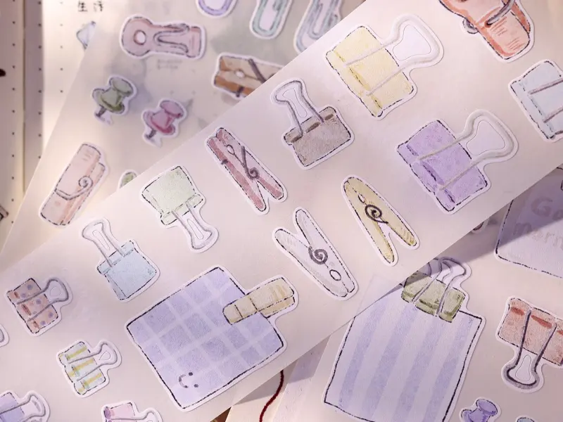 Xiaobaijia Die-Cut Writable Paper Tape - Clips