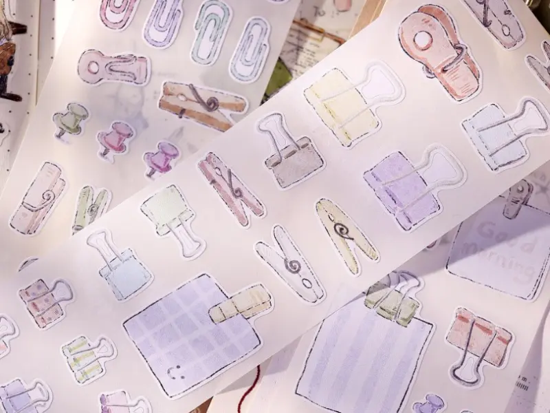 Xiaobaijia Die-Cut Writable Paper Tape - Clips