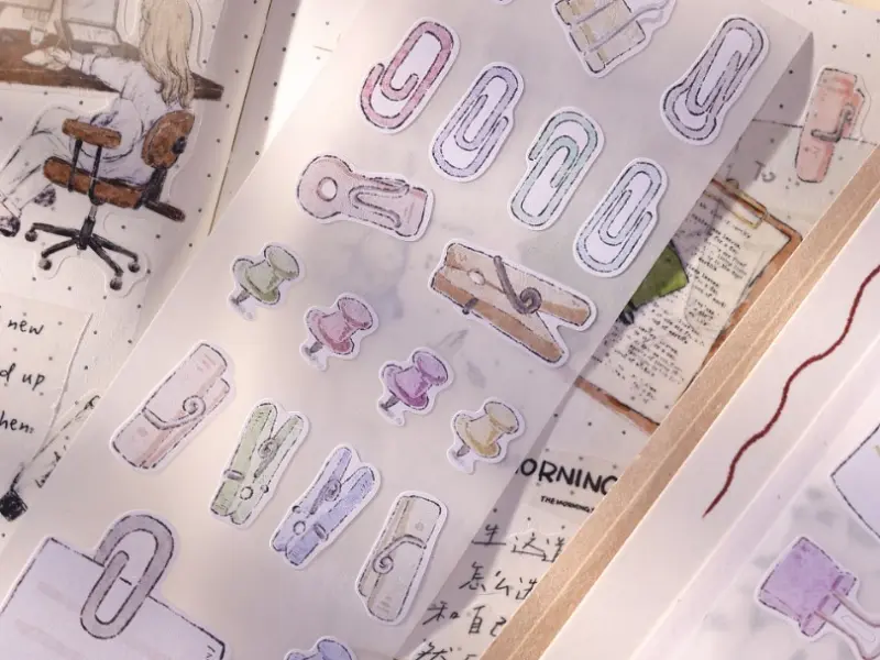 Xiaobaijia Die-Cut Writable Paper Tape - Clips