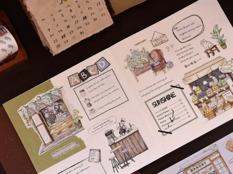 Xiaobaijia Die-Cut Washi Tape - Bakery