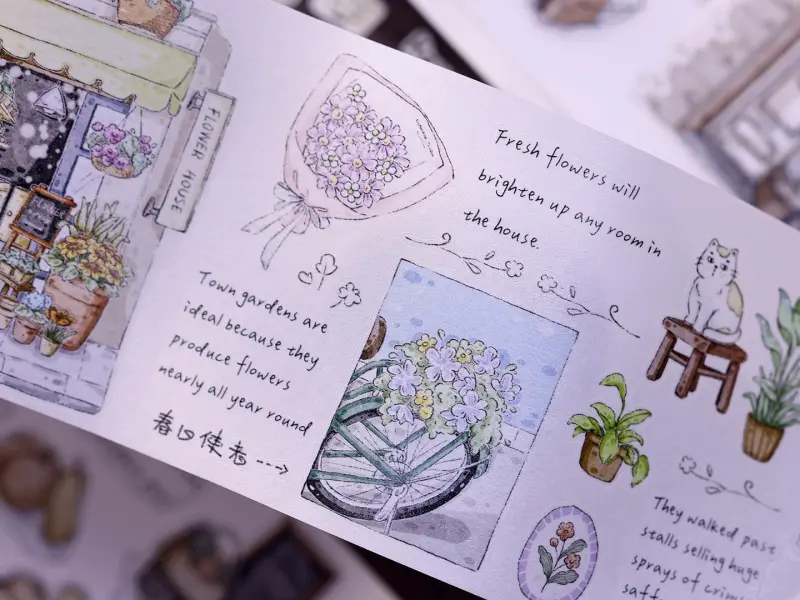 Xiaobaijia Die-Cut Washi Tape - Bakery