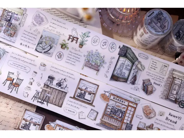 Xiaobaijia Die-Cut Washi Tape - Bakery