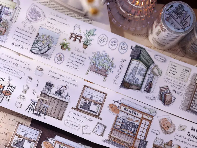 Xiaobaijia Die-Cut Washi Tape - Bakery