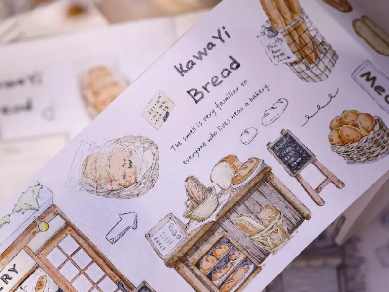 Xiaobaijia Die-Cut Washi Tape - Bakery