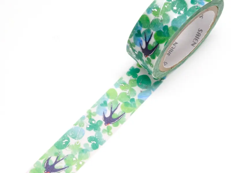Pre-Order Saien Washi Tape - Swallows and Clovers