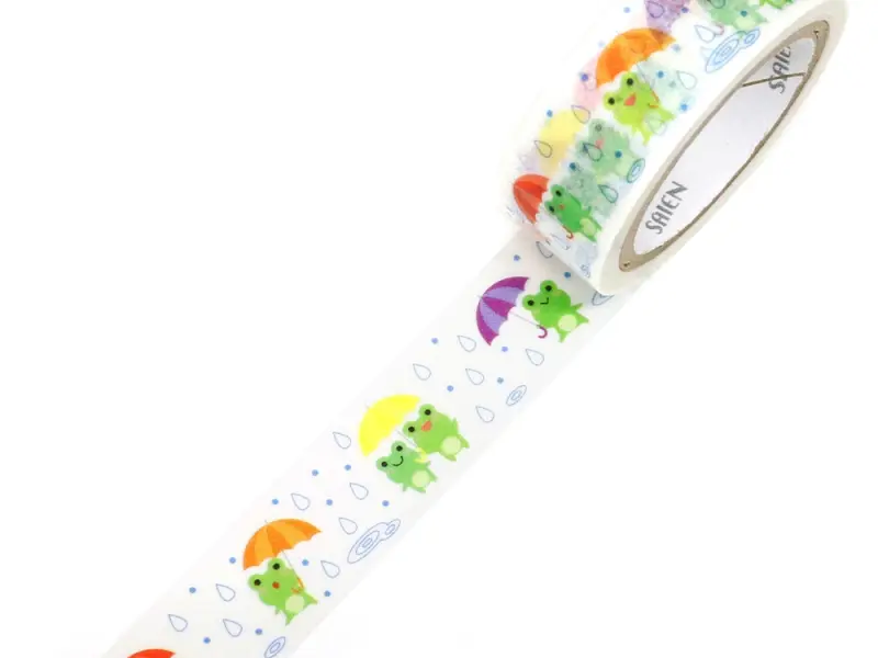Pre-Order Saien Washi Tape - Frogs And Rain