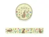 Pre-Order BGM Washi Tape Nordic Forest - Flowers And Rabbits