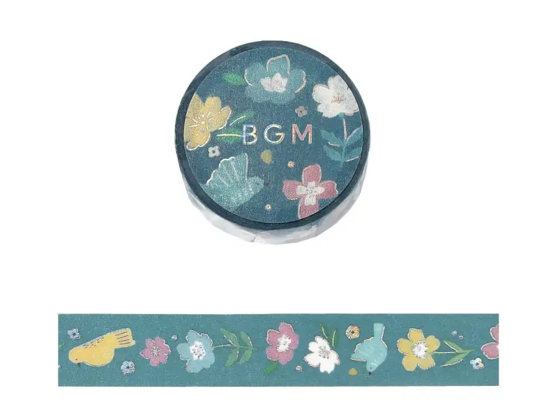 Pre-Order BGM Washi Tape Nordic Forest - Melody Of Flowers