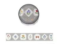 Pre-Order BGM Washi Tape Nordic Forest - Flower Frame