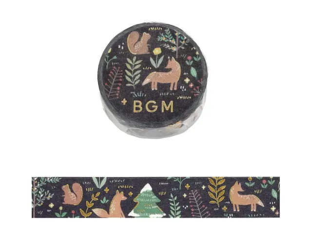 BGM Washi Tape Nordic Forest - Moonlit Flowers